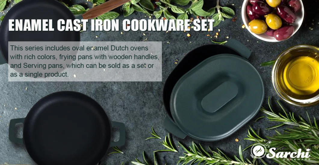 Professional Nonstick Egg Pan Pfas-Free Healthy Enameled Cast Iron Fry Pan