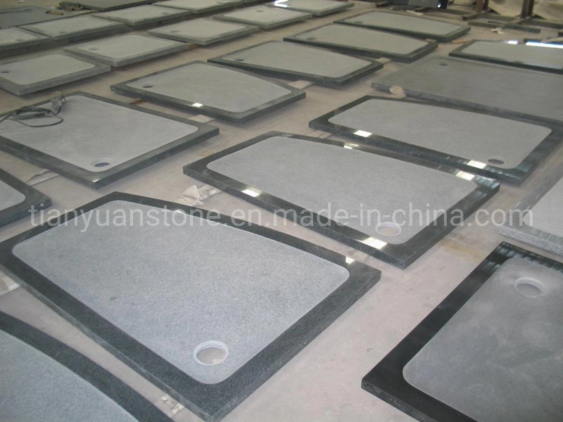 Black G654 Granite / Stone Bathroom Shower Tray / Shower Pan