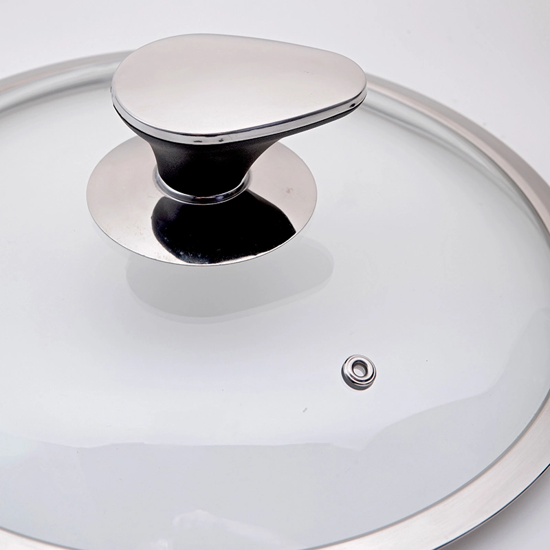 Tempered Glass Lid for Pots and Pans Non-Stick Cookware Set Pan Lid with Pot Lid Knob Handle