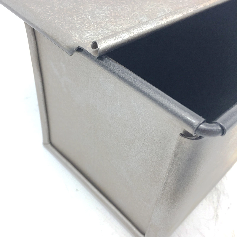 Custom Personalized Mini Small Cube Square Aluminium Aluminized Steel Non Stick Pullman Bread Loaf Baking Pan with Lid