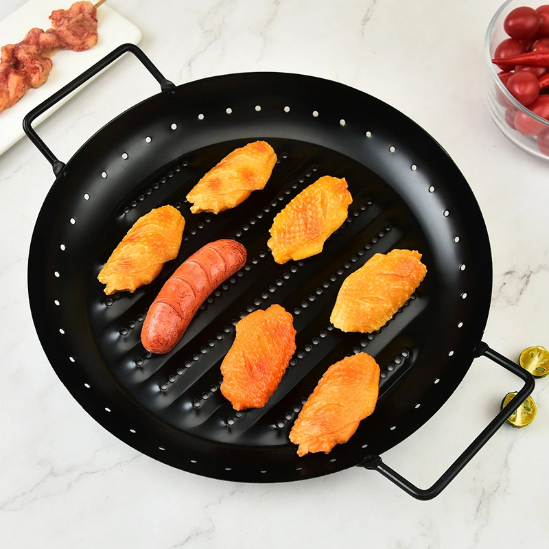 Carbon Steel Round Non-Stick Barbecue Pan Household Wbb15974