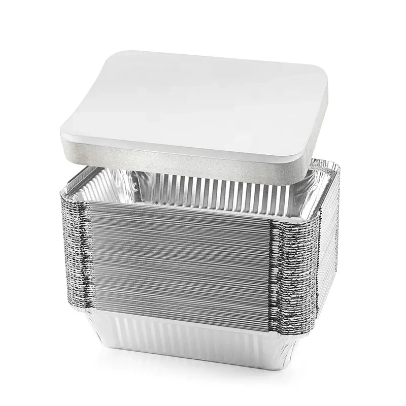 Aluminum Loaf Pans with Lids Disposable Foil Tins for Baking 2 Lb Bread