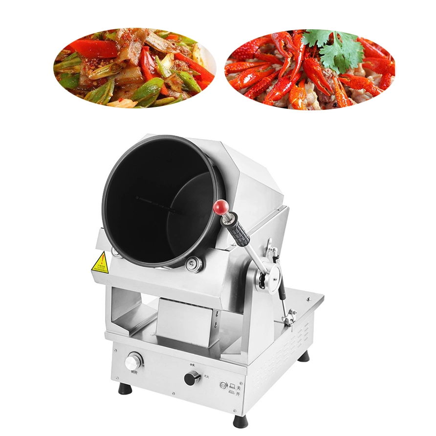 Nut Frying Machine Automatic Stirring Cooker Robot Stir Fry Pan Wok