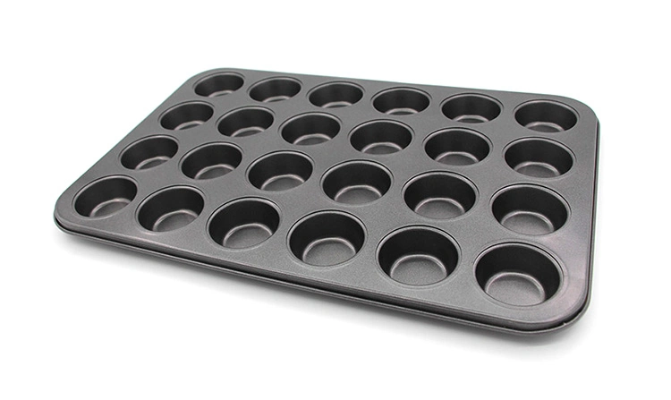 24 Cups Stainless Steel Non Stick Mini Round Cupcake Muffin Baking Pan
