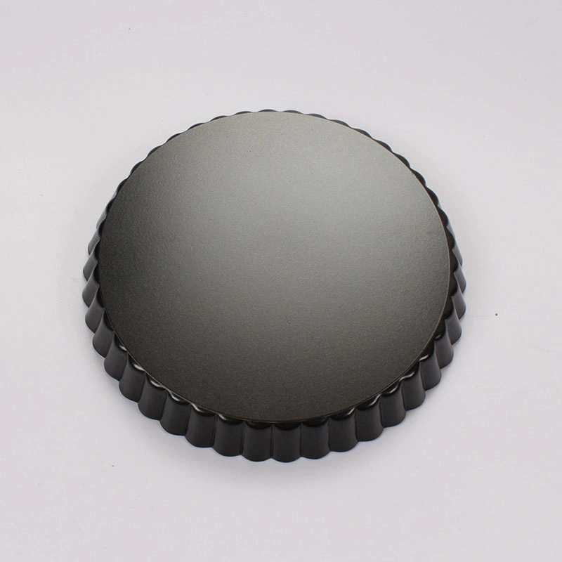 20cm Dia Nonstick Fluted Fruit Tart Pan Pie Pastry Baking Mould Baking Tray with Removable Loose Bottom