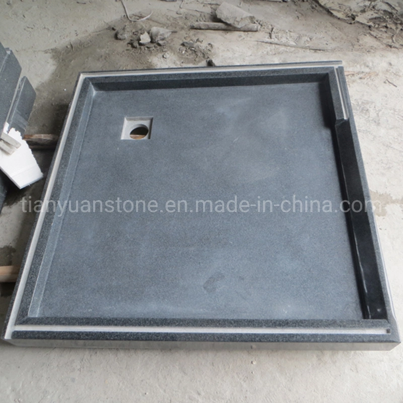 Black G654 Granite / Stone Bathroom Shower Tray / Shower Pan