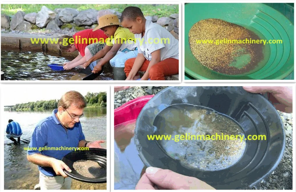 Gold Washing Plastic Gold Panning Pan with Deep Riffles