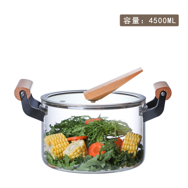 Handmade High-Quality High Borosilicate Kitchen Cooking Glass Pot