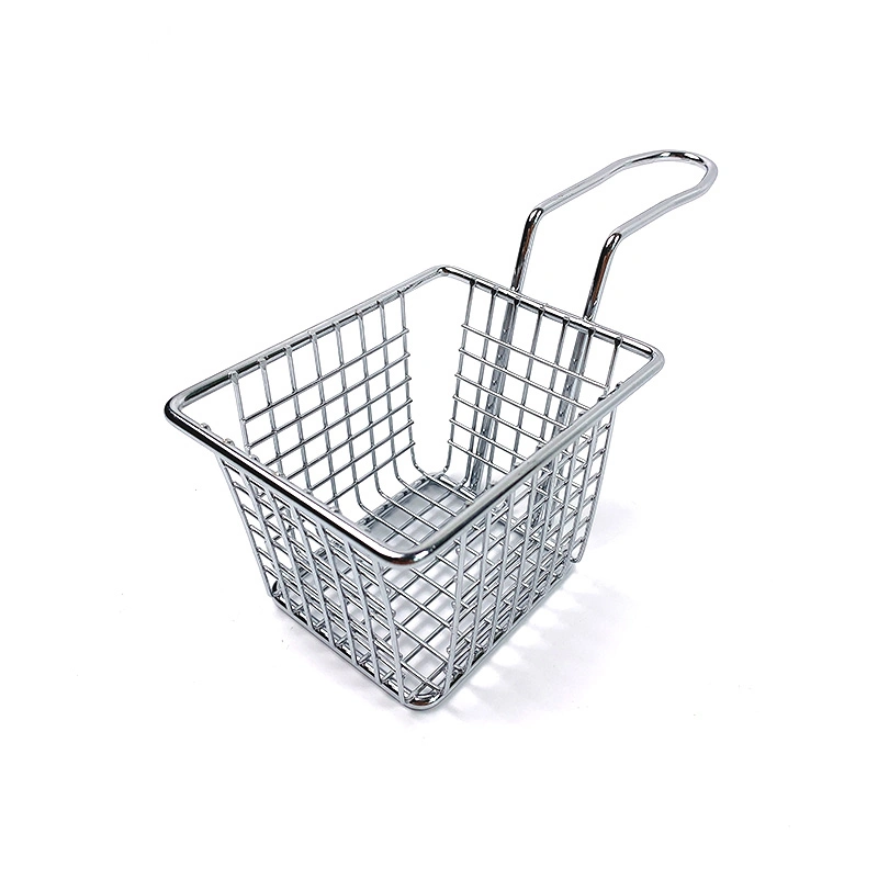 Mini Fry Baskets Stainless Steel French Fries Basket Potato Chips Frying Basket