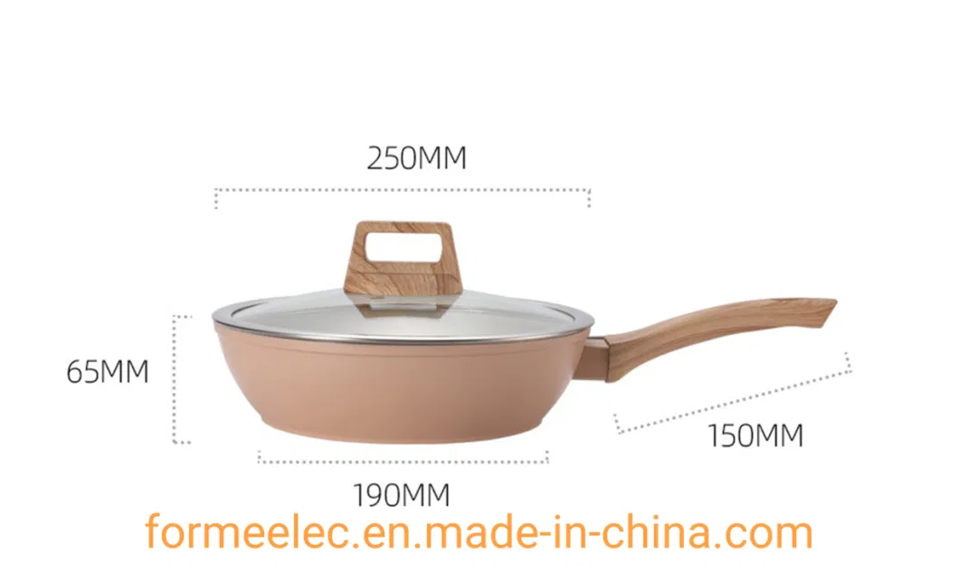 Maifan Stone Cookware 28cm Non-Stick Aluminum Deep Fry Pan