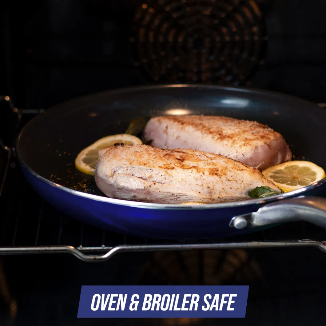 Cookware Infused Ceramic Nonstick 10 Frying Skillet Dishwasher Oven Safe Blue Pan