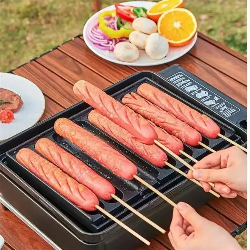 2023 Kitchen Appliance and Outdoor Hot Dog Grill Roller Making Machine Die Cast Frying Pan