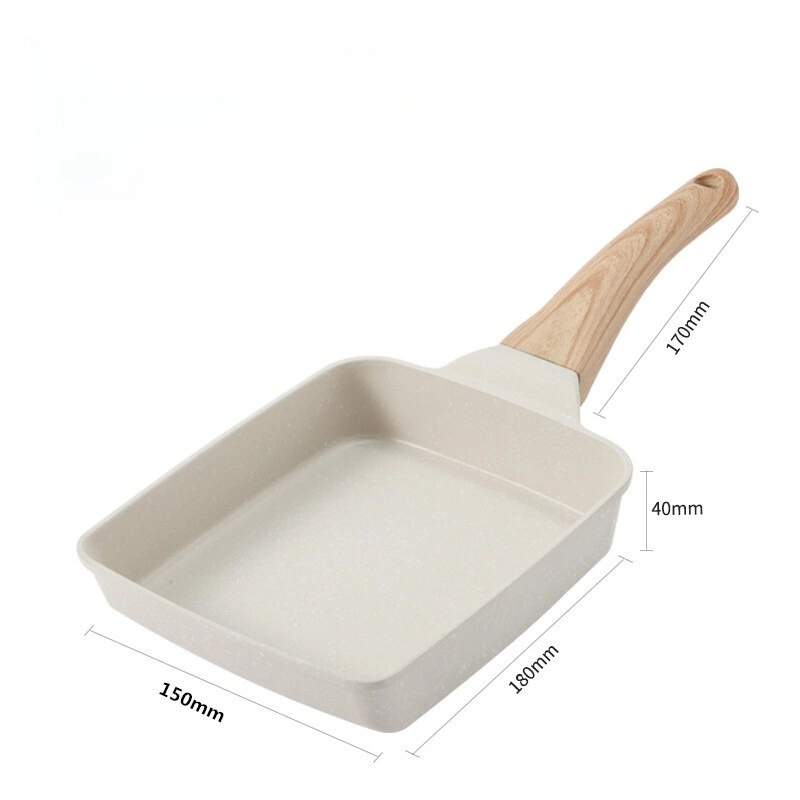 Soft Touch Handle Non-Stick Medical Stone Cookware Omelette Egg Pancake Steak Frying Pan