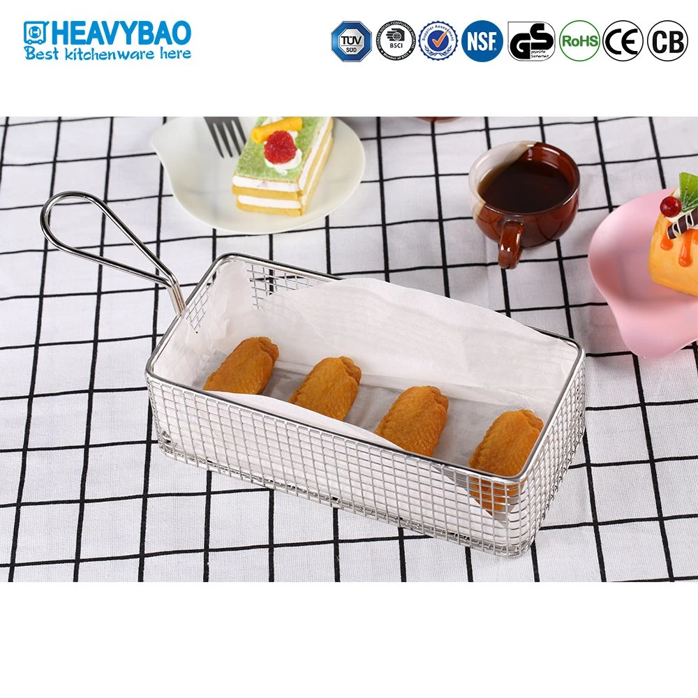 Heavybao Metal Potato Chip French Fries Snack Display Basket