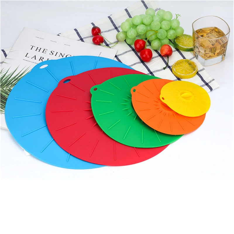 Eco-Friendly Reusable Silicone Bowl Pan Cover Food Storage Suction Lids for Pot
