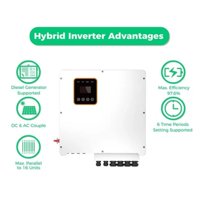 Clean Energy Solar System Three-Phase Ess Pure Sine Wave Power Inverter, Growatt 3kw 4kVA 5kw 8kw 10 Kw 48V 3 Phase Hybrid Solar Inverter