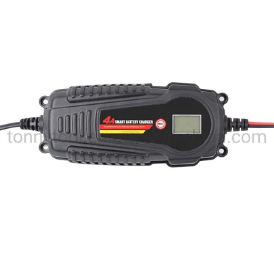 Automotive Battery Charger and Maintainer 12V 6A / 4A Smart Battery Charger for Car, Motorcycle, Charger for Lithium, Lead-Acid, LiFePO4 Battery