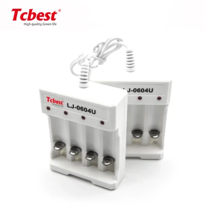 OEM NiMH NiCd AA AAA Lithium 18650 Intelligent Portable 4 Slots Battery Charger for Li-ion Rechargeable Battery
