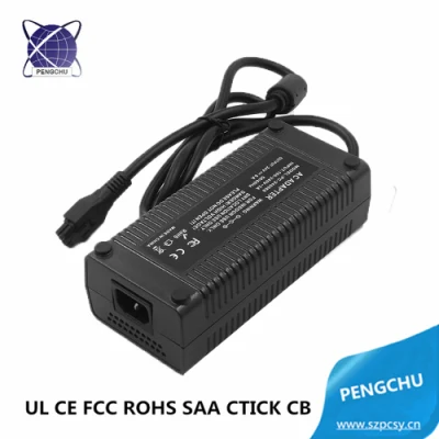 Pengchu 180W 12V 15A 300W/250W/200W/180W AC/DC Desktop Battery Charger with UL CE FCC RoHS Approved