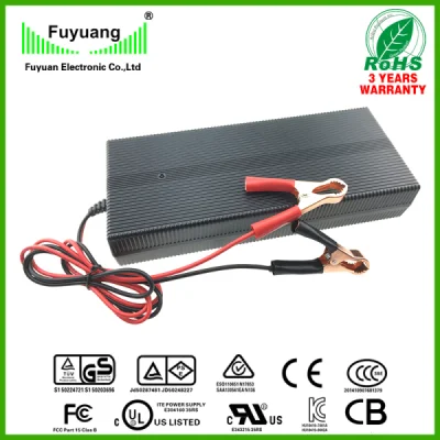 Solar System Forklift 18650 21.6V E-Bike Chargers 6s Lithium Li-ion Batteries Class II 15A 25.2V Iron Polymer Battery Charger