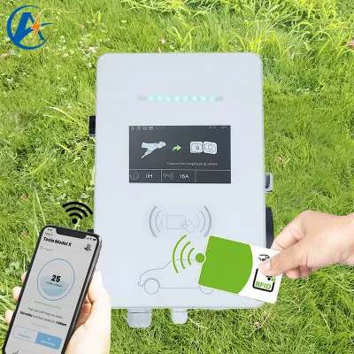 APP Control Electric Vehicle Charger Smart Car Battery Charger 7kw EV Charging Station