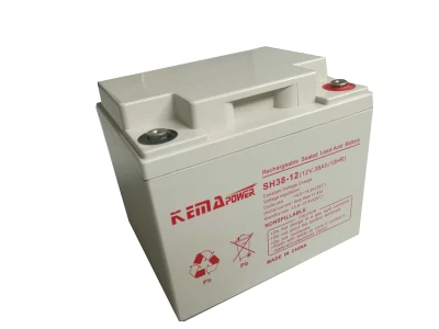 Sh38ah 12VDC Free Maintenance Floating Charge AGM Battery for UPS