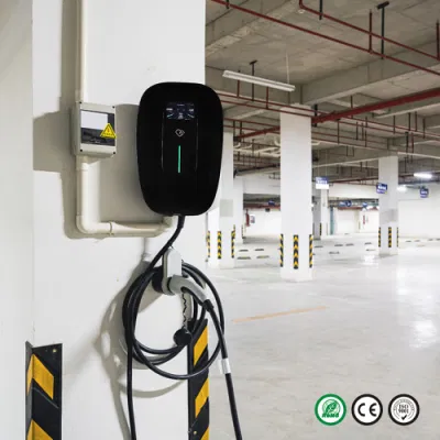 Factory OEM High Quality Mode 3 Single Phase RFID Card APP Control AC 7kw Wallbox Home Use Electric Car EV Charger with Type 2 Plug