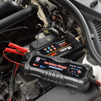 Car Battery Charger 12V/10A 24V/5A Smart Automatic Battery Charger Maintainer Trickle Charger for Car Truck Motorcycle Lawn Mower Boat Marine Lead Acid Battery