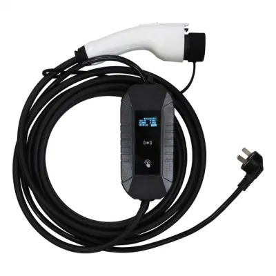  Electronic Screen Display Car Battery Adjustable Floor Mounted Waterproof Portable EV Charger