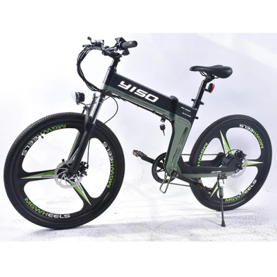 27.5 Inch Wholesale Full Suspension Hummer Foldable Lithium Hidden Battery Motor Mountain Electric Folding Bike 500W for Europe Market