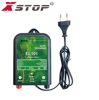 Poulty Equipment Electric Fence Charger Powered by 230V 1.0j with Plug AC Energizer CE Rosh