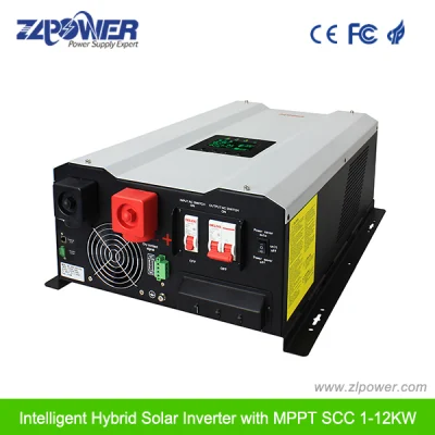1-12kw Solar Power Inverter Pure Sine Wave Hybrid Inverter Charger