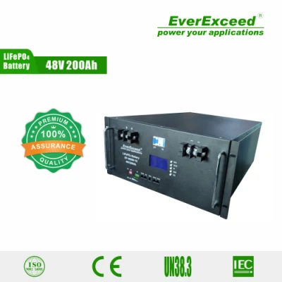 IEC and CE Approved Rechargeable LiFePO4 Lithium Ion 48V 100ah Solar Battery for Solar Energy Systems