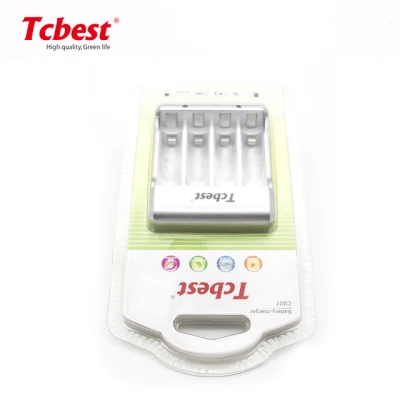 Factory Direct LED Smart AA AAA Ni-MH/Ni-CD Battery Charger for Indoor Use with CE and RoHS