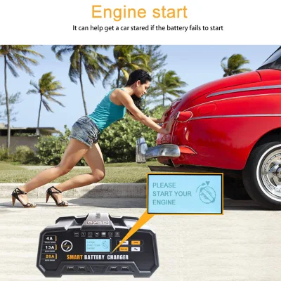 RoHS Approved 12-Volt Famous Brand Fast Delivery Existing Goods New-Style Car Battery Charger