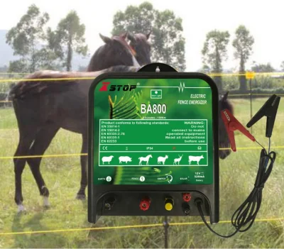 Solar Powered Electric Fence Energizer 12V DC Battery Input Controller 8j Energizer Charger for Elephant