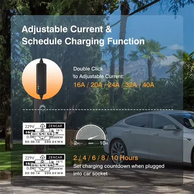 Mobile Connector Convenient Charging Tesla Portable Charger for Tesla Model X/Y/3/S