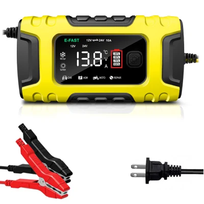 Intelligent Battery Charger 10A12V 24V for Automatic Charger Car Motorcycle Boat Marine