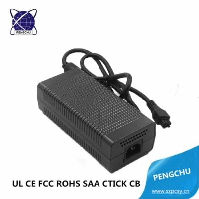 Pengchu 180W 12V 15A 300W/250W/200W/180W AC/DC Desktop Battery Charger with UL CE FCC RoHS Approved