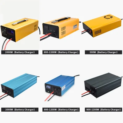 DC Battery Charger Three Element Lithium Battery Fast Charger for Electric Vehicles 12.6V 100A New Upgrade Full of Self Stop