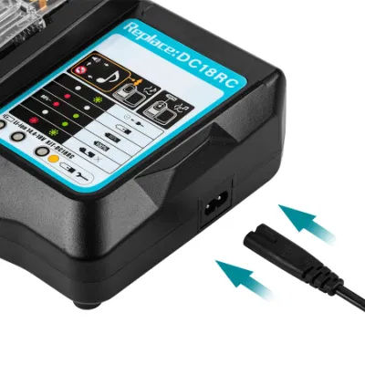 Li-ion Power Tools Battery Charger DC18RC Replacement for Makita 14.4V 18V Cordless Drill Charger for Makita Bl1830 Bl1840 Bl1850 Bl1860 Charger