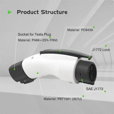 Tesla to Type1 Evse Use to Charge SAE J1772 Electric Vehicle Charger on Tesla to Type 1 EV Chargers for Car Charging AC 40A 250V