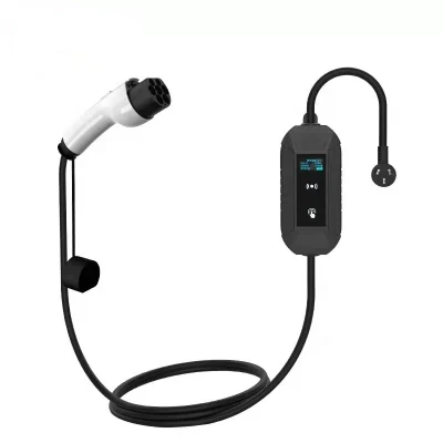 Electronic Screen Display Car Battery Adjustable Floor Mounted Waterproof Portable EV Charger