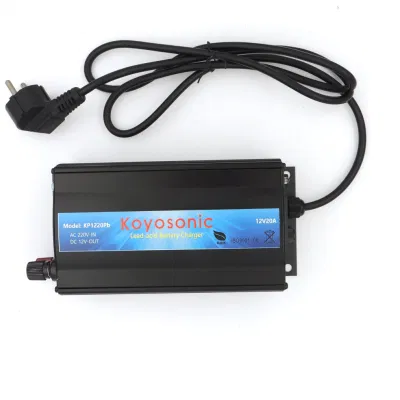 CE Approved 12V20A Lead Acid Battery Charger 600W Solar Battery Charger for 12V/24V/36V/48V/60V/72V Batteries