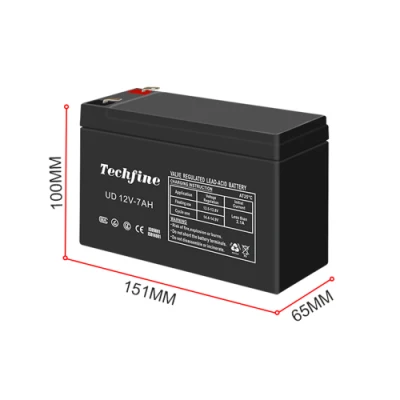 12V 7ah 7.2ah UPS Alarm System Rechargeable Lead Acid Solar Battery