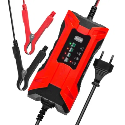 7 Stages Smart Battery Charger Car Motorcycle Vehicle Battery Charger 12V 4A