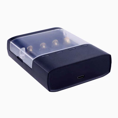 2021 New Products 4 Slot Plug 1.2V NiMH/NiCd 3.7V Lithium Rechargeable Battery Smart Charger
