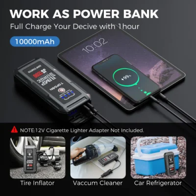 Topdon Js2000 Utrai 12V Halo Bolt Compact Portable Car Battery Charger Gooloo Gt 3000 Jump Starter 22000mAh Hummer Truck Starter Kit Jump Booster