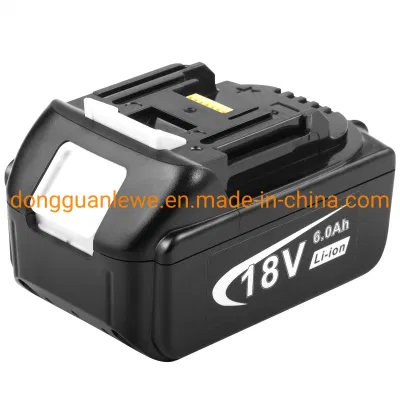 Wholesale Manufacturer 18V 6000mAh Bl1860 Replacement Power Tools Rechargeable Lithium Battery for Makita Electric Tool