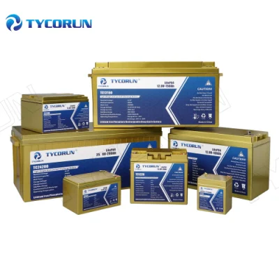 Tycorun Deep Cycle Solar Lithium Battery Pack 12V 24V 36V 20ah 36ah 50ah 100ah 120ah 150ah 200ah 300ah 400ah LiFePO4 Lithium Ion Battery for RV Golf Cart